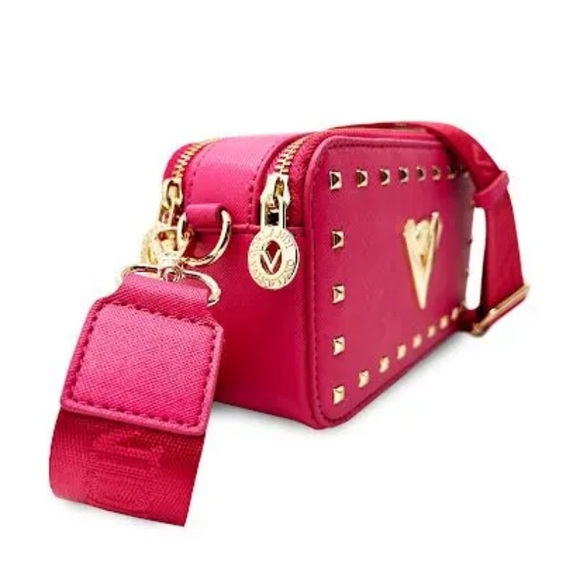 NWT Valentino Orlandi Pink Studded Crossbody Bag with detachable strap - Picture 5 of 6